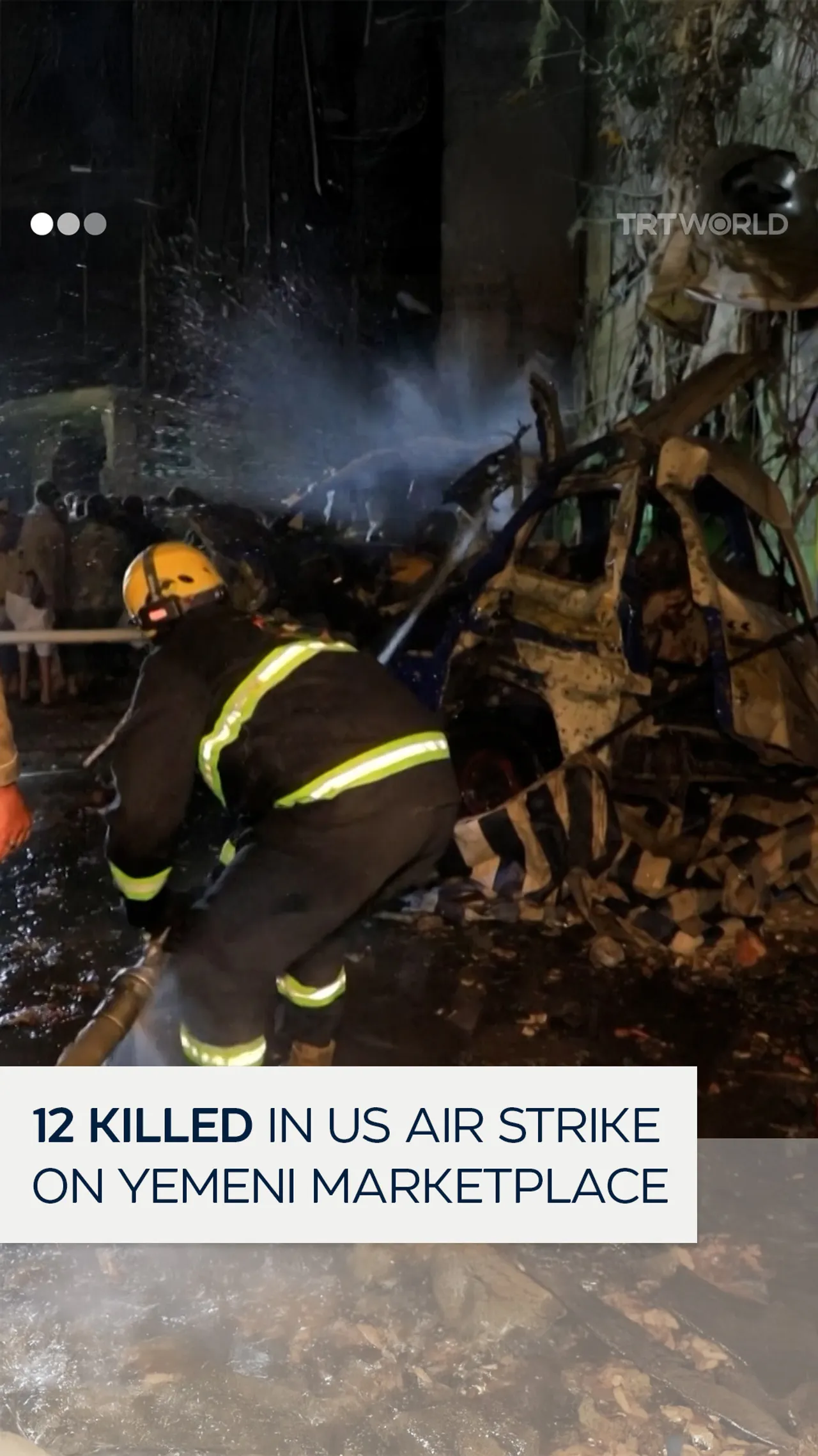 12 killed by US air strike on marketplace in Yemeni capital Sanaa